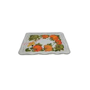Gran oferta, bandeja de servicio decorativa con diseño Floral blanco, Metal de calidad fina con asas, recién llegado a bajo precio - Product Image 5