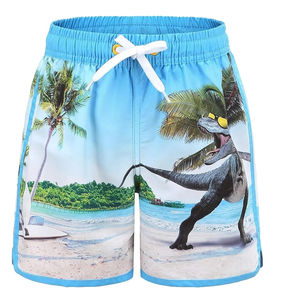 Shorts de bain à sublimation intégrale en gros, tissu premium 100% coton, vêtements décontractés et de surf, shorts de bain à sublimation pour hommes - Product Image 4