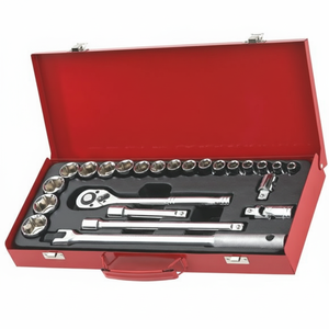 Juego de Llaves de Tubo de Acero CV de 1/2\" y 24 Piezas, Acabado Mate, Operado Manualmente, con Estuche Rígido, OEM ODM - Product Image 3