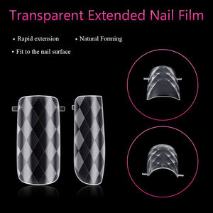 <span class=keywords><strong>BQAN</strong></span> personalizado diamante almendra corto Sistema de uñas de doble forma molde de extensión puntas de uñas artificiales de lujo uñas postizas de doble forma - Product Image 3