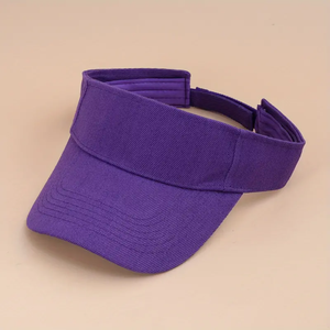 Gorra de visera de algodón 100% con logotipo bordado, gorra de visera de tamaño ajustable multicolor con logotipos personalizados, precio barato personalizado - Product Image 1