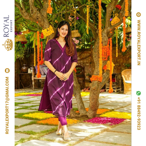 Royal Export Surat's Beautiful Maslin Silk Kurti Collection Nouvelle robe ethnique au prix de gros Fêtes d'été Royal Export Surat - Product Image 4