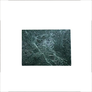 Tabla de Cortar Rectangular de Mármol con Patrón de Vetas Verdes, Tabla de Cortar de Piedra Natural - Product Image 1