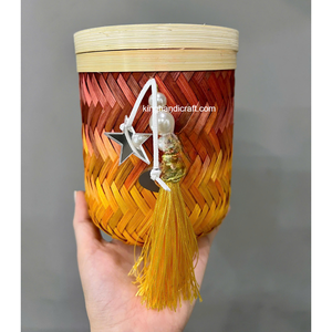 Exclusiva Cesta de Almacenamiento Artesanal para Ramadán y Eid, Hecha a Mano, Ecológica, Moderna, Circular, Decorativa, Personalizada para las Fiestas - Product Image 6