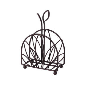 Porte-serviettes en métal décoratif en forme de feuille, couleur personnalisée, fait à la main, durable, style classique, pour la maison, le restaurant, le bar, l'hôtel - Product Image 5