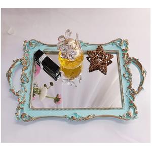 Plateau décoratif en métal design paon plateau de service carré en laiton avec plateau de service d'affichage de pièce maîtresse de conception artisanale - Product Image 4