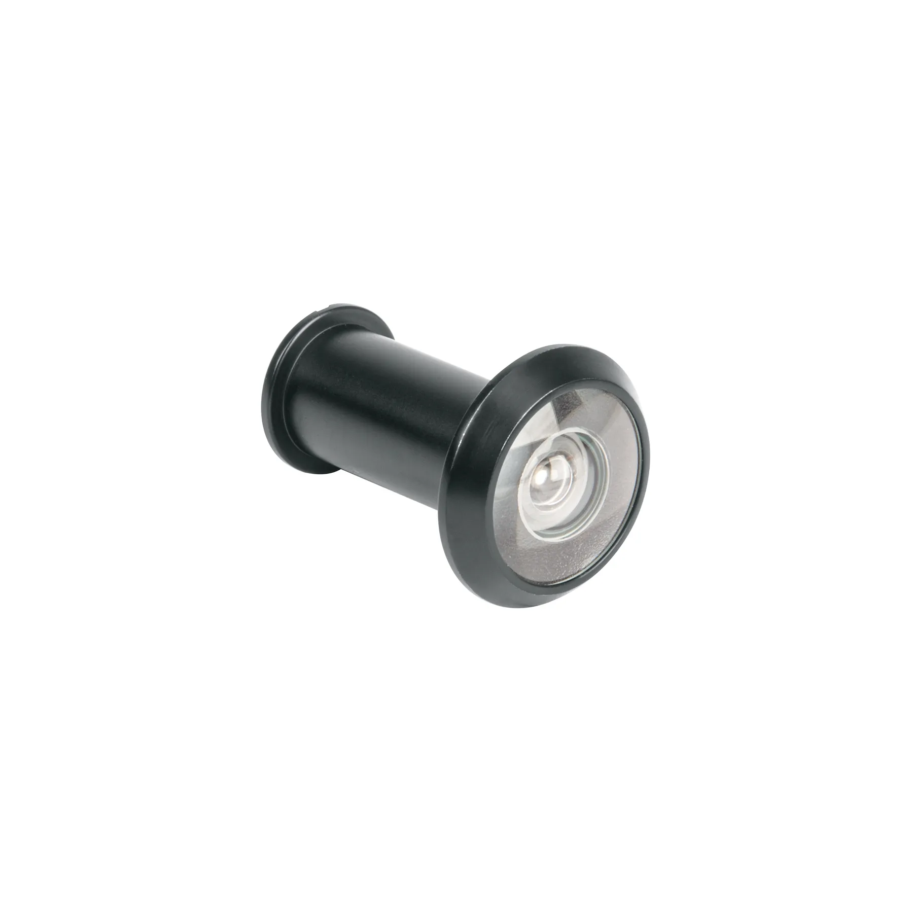 Hermex Black Finish Security Peephole Door Viewer Packaged in a Box with 6 Units