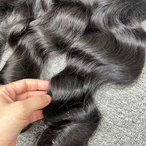 Extensiones humanas rizadas onduladas naturales Supe doble dibujado sin químicos - Product Image 2