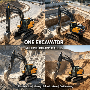 Excavadora Hidráulica Usada de 22 Toneladas, Bajo Número de Horas, Máquina Original para Construcción Pesada - Product Image 4