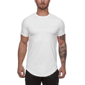 Camiseta de manga corta para hombre 3003 con dobladillo curvo camisetas Ringer Unisex personalizado bajo MOQ camisetas - Product Image 1