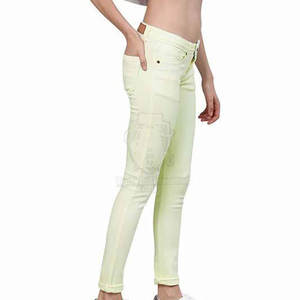 Meilleur fournisseur de pantalons en jean pour femmes à prix raisonnable, pantalons droits taille haute pour femmes - Product Image 3