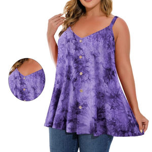 Chemise décontractée grande taille pour femmes, débardeur printemps, tricot uni sans manches, coupe ample pour le confort et le style - Product Image 2