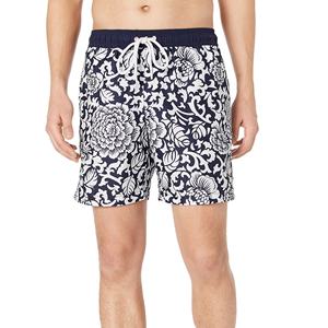 Vente en gros de shorts de bain taille haute à cordon pour hommes XS, vêtements de plage décontractés avec impression personnalisée - Product Image 1