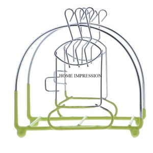 Porte-serviettes en métal Décoration de table de luxe durable Porte-serviettes Design personnalisé Matériau en acier inoxydable Grands porte-serviettes - Product Image 1