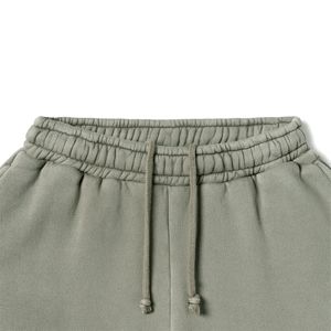 Pantalons de survêtement à jambe droite en éponge pour hommes pantalons de survêtement pour hommes pantalons de survêtement lavés avec logo personnalisé - Product Image 3