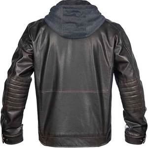 Autumn Winter Men's <b>Vintage</b> Faux Leather <b>Jacket</b> High Quality XS Size Stand Collar Zipper Closure Black Canvas <b>Jacket</b> for Ladies - Product Image 4
