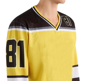 Maillot de hockey sur glace personnalisé de haute qualité, respirant, 100% polyester, vente en gros, design tendance, créez votre propre logo, séchage rapide, antibactérien - Product Image 4