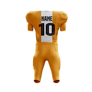 Nuevo diseño uniforme de entrenamiento de fútbol americano transpirable manga corta servicio OEM personalizado - Product Image 3