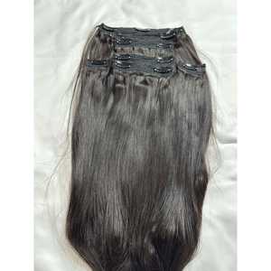 Extensiones de Cabello Virgen Indio Remy de 200g, Tejido con Clip, Ondas Naturales 1B, Puntas de Una Sola Capa, Modelos 1B y 99J - Product Image 3