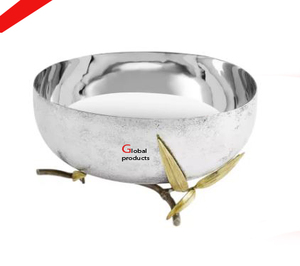 Cuenco de condimentos con acabado de plata de metal con acabado de plata de calidad estándar para restaurante y bar de hotel - Product Image 4