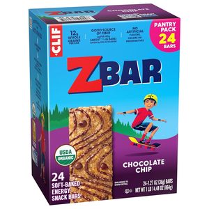 Clif Zbar - Chocolate Chip - Soft-Baked Energy <b>Snack</b> <b>Bars</b> (24 Pack) - Product Image 1