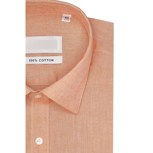 100% Premium coton Chambray formel hommes chemise habillée écologique respirant coupe ajustée décontracté grande taille paquet unique - Product Image 3