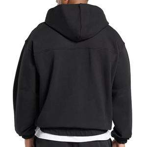 2025 Custom <b>Mens</b> <b>Zipper</b> <b>Hoodie</b> | Plain Color Loose Fit Plus Size <b>Hoodie</b> | Fashionable Direct Manufacturer Supply - Product Image 4