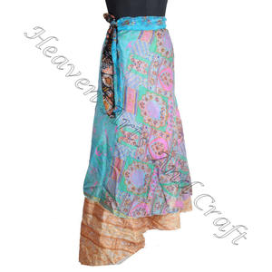 Latest <b>Wrap</b> Around <b>Skirt</b> Manufacturer and Exporter of Silk <b>Wrap</b> <b>Skirts</b> Manufacturer Wholesaler Boho Stylish Multi Color Summer - Product Image 2