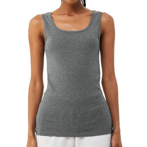 Service OEM Débardeur pour femmes Nouveau design Vêtements de fitness décontractés pour l'été Couleur unie au meilleur prix - Product Image 3