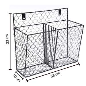 Colorful Iron <b>Wire</b> Chicken <b>Wire</b> Wall <b>Basket</b> Sustainable Metal Storage Organizer for Kitchen Use Organizational Feature - Product Image 5