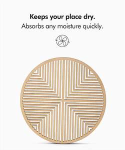 Elegant Latest Perforated Round Modern Luxury HOT SALE Coaster With Artistic Etched Accent for Home Decor and <b>Table</b> <b>Protection</b> - Product Image 3