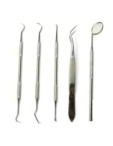 Orthodontic Dental Surgical Probe Stainless Steel | Tooth Care Probes <b>Mirror</b> Handle Scalers Kit Pouch Custom Logo - Product Image 2