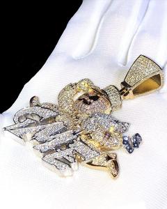 Collar con colgante grabado floral para mujer - Product Image 4