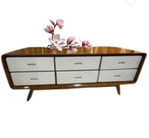 Mesa moderna con cajón, mesa sólida para sala de estar - Product Image 4