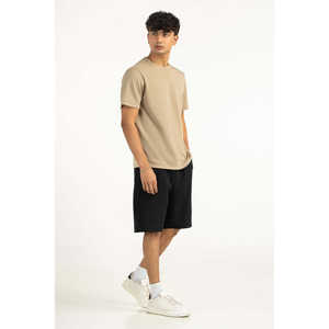 เสื้อยืดพิมพ์ลายเรียบแบบสวมใส่สบาย ผ้าถักนุ่ม รุ่น MN-TS-SS26-019-B พิมพ์ลายด้วยเทคนิคซิลค์สกรีน - Product Image 4