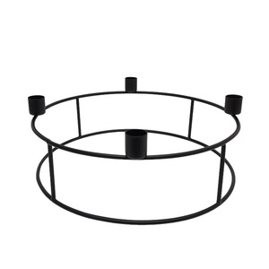 Support de bougie de conception unique de pilier de bougeoir en métal de décoration de maison de forme ronde pour des décorations de mariage et de partie - Product Image 1