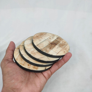 แผ่นรองแก้วไม้ทำมือระดับพรีเมียม สไตล์โมเดิร์น เป็นมิตรกับสิ่งแวดล้อม ขนาดสั่งทำได้ เส้นผ่านศูนย์กลาง 300 มม. ชุดของขวัญตกแต่งโต๊ะอาหารสำหรับใช้ในบ้าน - Product Image 1