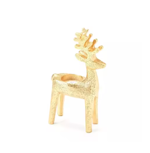 Lujoso portavelas de renos, productos decorativos de Navidad, superventas, objetos navideños de Metal de alta calidad, candelabros - Product Image 3