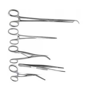 Ensemble de pinces chirurgicales de 5 pièces, qualité supérieure, acier inoxydable, Voase Debakey Hulka Trousseau, instrument manuel, source d'alimentation - Product Image 3