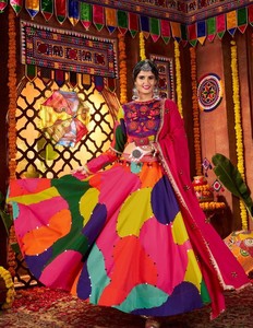 Collection Navratri Chaniya Choli Designer Garba Special Multi Color - Product Image 3