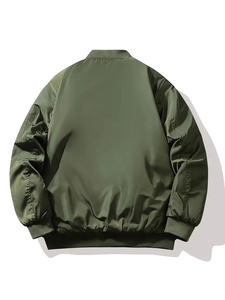 Top Selling High Quality <b>Men</b> Black Bomber Jacket Customizable Bomber Jackets - Product Image 5