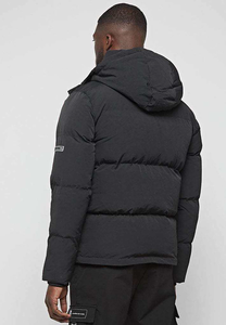 Chaqueta acolchada de viaje ligera a prueba de viento OEM para hombre chaqueta acolchada impermeable con capucha Color personalizado al por mayor - Product Image 4