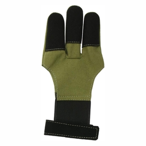 ถุงมือหนังสำหรับยิงธนูแบบดั้งเดิม100% หนังแท้ก้านอลูมิเนียมขนนกพลาสติก - Product Image 5