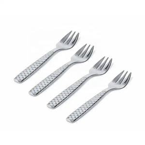 Ensemble de fourchettes personnalisées Poignée design Acier inoxydable Argent Ensemble de fourchettes mignonnes portables de haute qualité pour enfants - Product Image 1