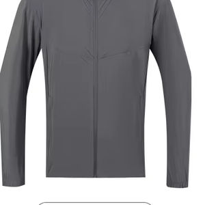 Deportes al aire libre de secado rápido abrigos capucha reflectante personalizado hombres ligero gimnasio chaqueta portátil impermeable liso teñido - Product Image 4