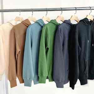 Sweat-shirt lourd personnalisé 400 GSM, tissu en molleton français lourd 400 g/m², sweat-shirt vierge pour homme - Product Image 5