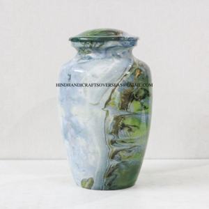 โกศใส่เถ้ากระดูกสำหรับงานศพพิมพ์ลายอลูมิเนียมสไตล์อเมริกัน - Product Image 6