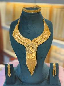 2024 Best Buy Ready Estilo vintage 24K Chapado en oro Conjunto de joyas de moda Fabricante indio Inspirado Comoras Mayotte-Cobre rápido - Product Image 2