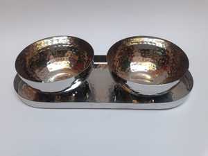 Cuencos indios hechos a mano de Metal para servir, frutero decorativo de lujo para el hogar, Hotel, restaurante, cuenco de vajilla - Product Image 4