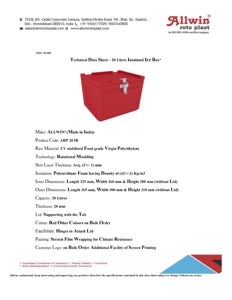 Glacière moulée de 20 L, glacière isotherme robuste pour le stockage des aliments et des boissons, au meilleur prix de gros - Product Image 2